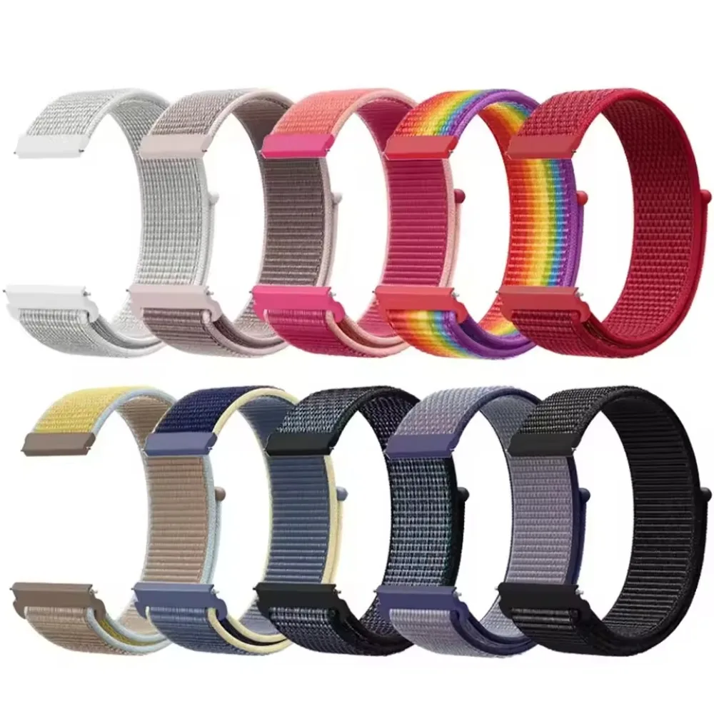Nylon Loop Strap - 22mm/20mm Flag Style Fashion Band