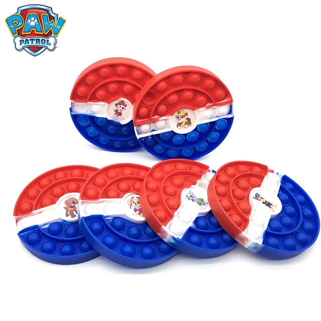 Paw Patrol Dog Model Anime Action Figure Chase Skye Rocky Rubble Marshall Bubble Fingertip Press Relieve Stress Toy Kids Gifts 1