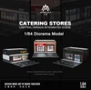 1/64 Diorama Car Garage Model LED Lighting Convenience Store Scene Display Model 6