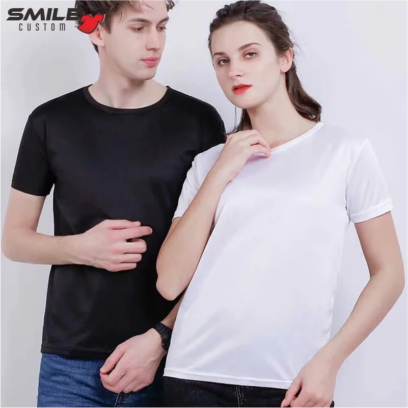 T-shirt sportiva a maniche corte da uomo e da donna estiva Design Logo Fitness traspirante Quick Dry Top modello di ricamo con stampa personalizzata - immagine 2