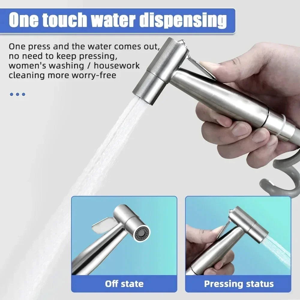 Home Bathroom Plumbing Faucet Divider 304 Stainless Steel Triangle Valve One in Two Toilet Double Switch Double Outlet