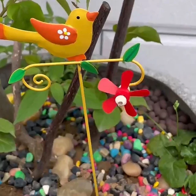 Virágcserép Kerti Tét Dekoráció Ház Madarak Fém Udvari Díszek Anyák Anyáknak Napi Ajándék Beltéri Kültéri Y5Gb