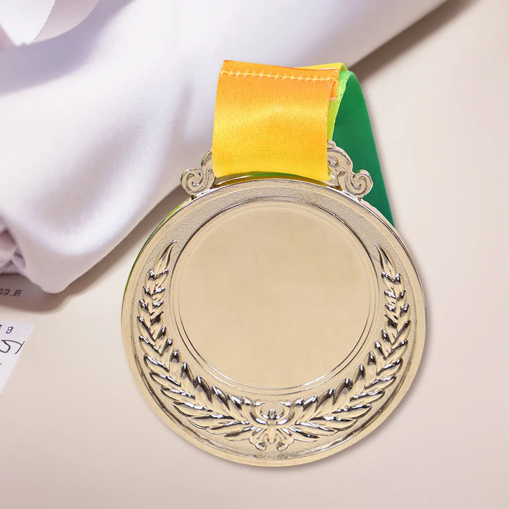 10Pcs Gold/Silver/Bronze Medal Metal Winner Medals with Neck Ribbon Competition Prize Medals 5.2cm for Talent Show Party Race