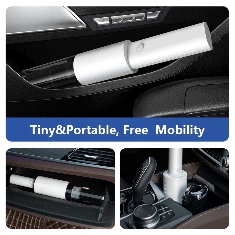 Car Vacuum Cleaner, Handheld Car Inside Use, Wireless Charging Portable Small High Power Super Powerful Suction