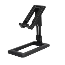 Universal Foldable Adjustable Desk Phone Holder Mount Stand (Black)