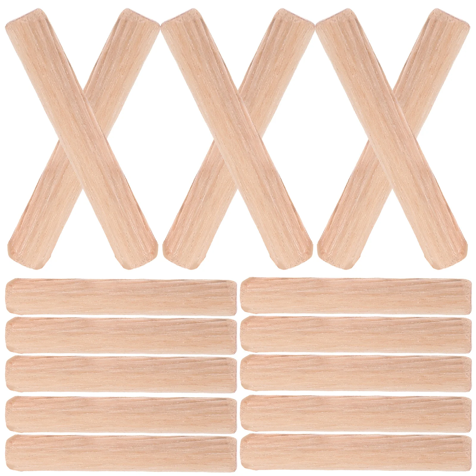 

1 Bag Wood Dowel Pins Wood Dowels Fluted Wooden Dowel Pins for Furniture Crafts Woodworking (8x40mm)