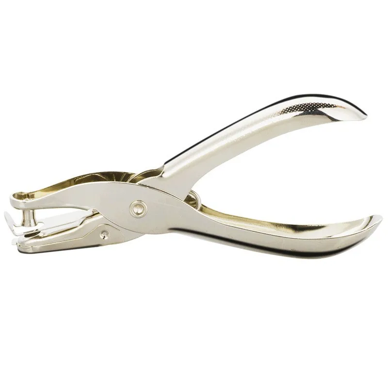 Circle Hole Punch Single Handheld Circle Shaped Hole Puncher 8 Sheet Capacity 3mm 6mm of Diameter of Hole Paper Punch for Office Supplies