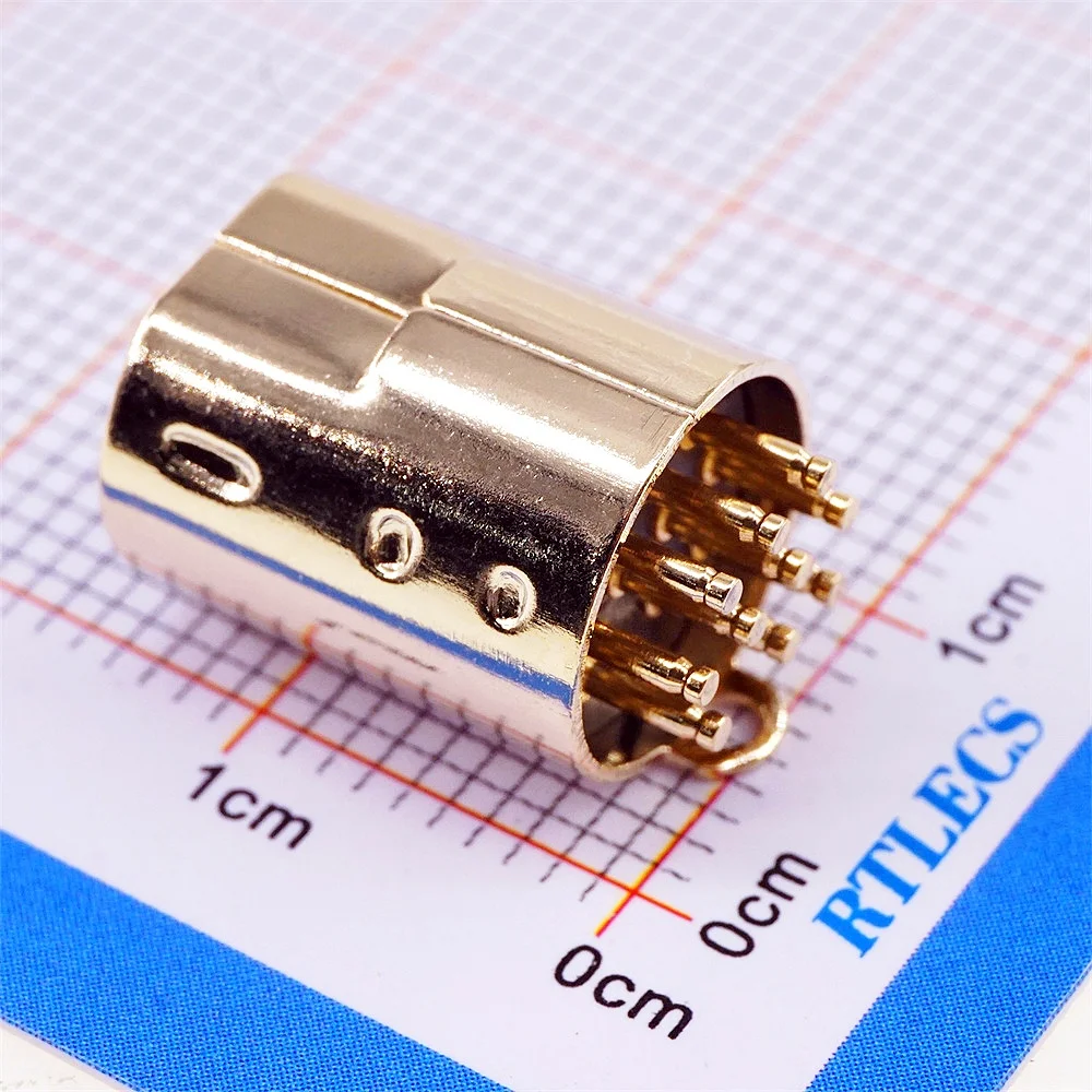 ディズニーカフス・ピンスセット.ミツマル 2 Pcs MINI DIN 10 PIN Circular Connector Male PCB Solder