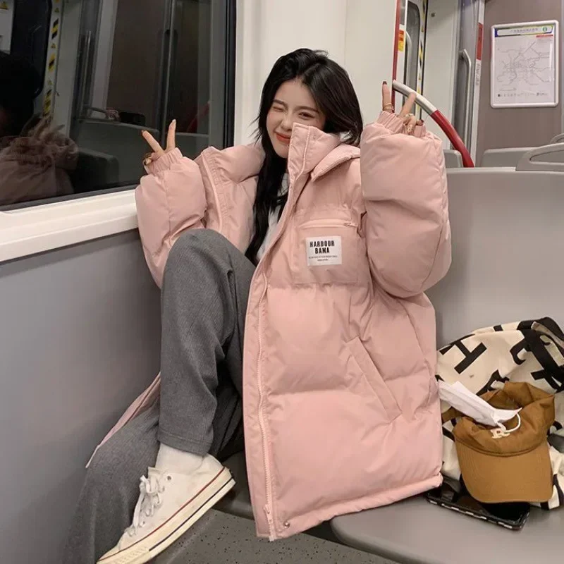 

Autumn Winter Short Parker Coat Jacket 2023 Women Thick Warm Coats Woven Block Korean Hooded White Black Korean Coat Parkas