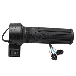 Enhanced Speed Control Twist Throttle Handlebar for Electric Bike and Scooter Accessories (Black)