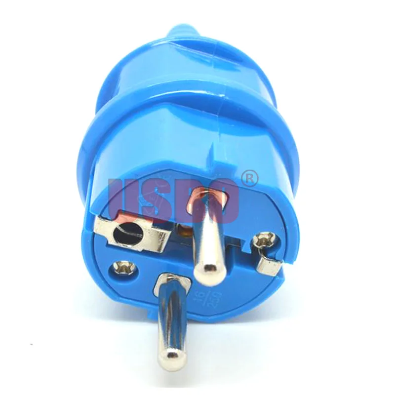 Multicolor Waterproof 16A 250V EU Standard Industrial Plug