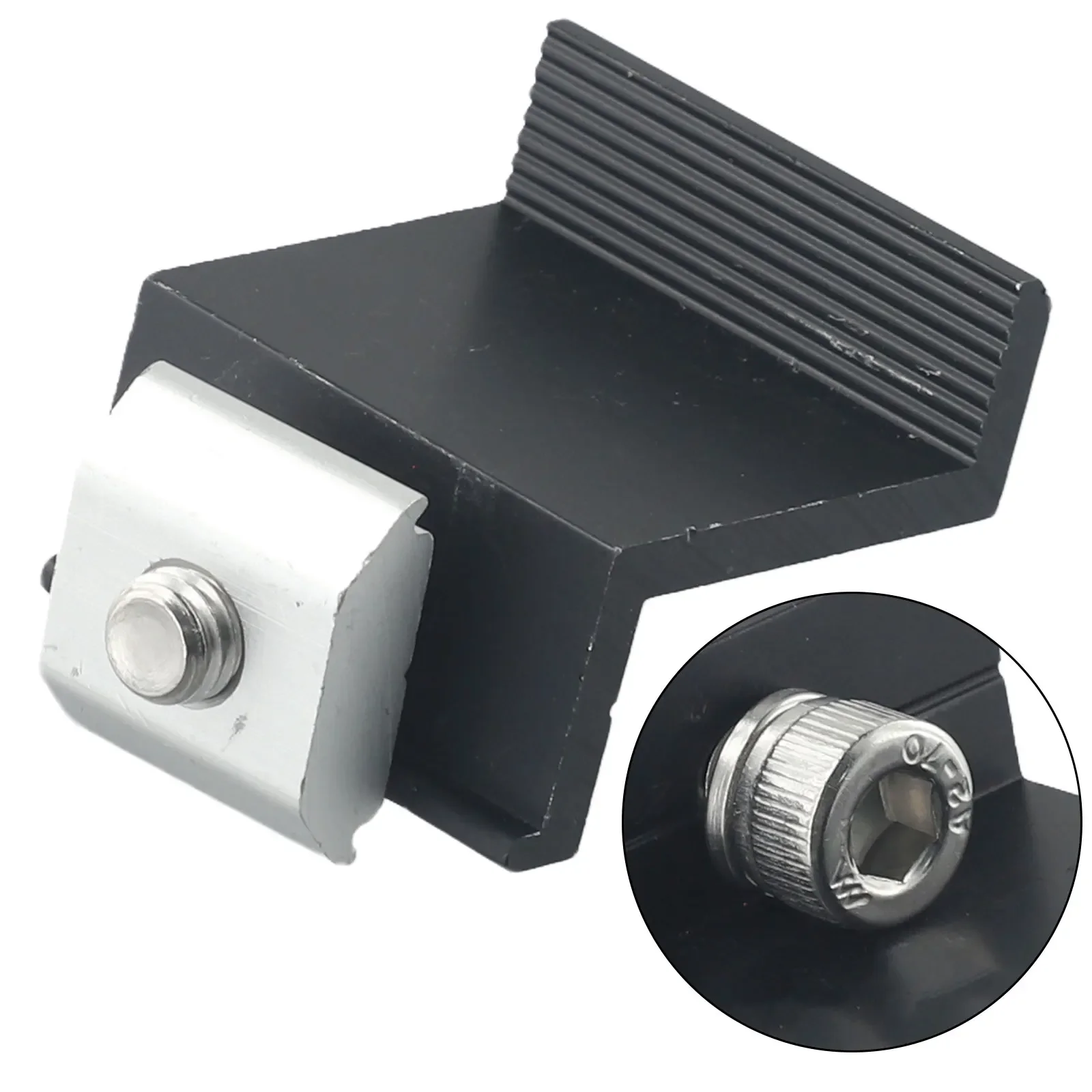 Staffe Fotovoltaico Supporto Per Modulo Solare, Binario 4 Pezzi Morsetto Terminale Da 30 Stabilizzatore Di Tensione - Foto 2