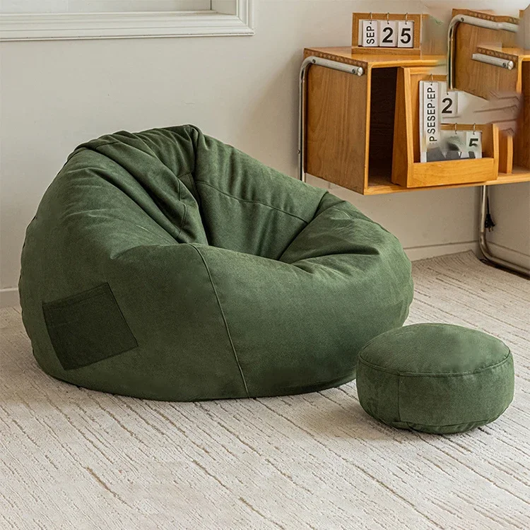 Yellow Bean Bag Lazy Sofa Lounger Seat Puff Outdoor Beanbag Sofa Chair for Adult