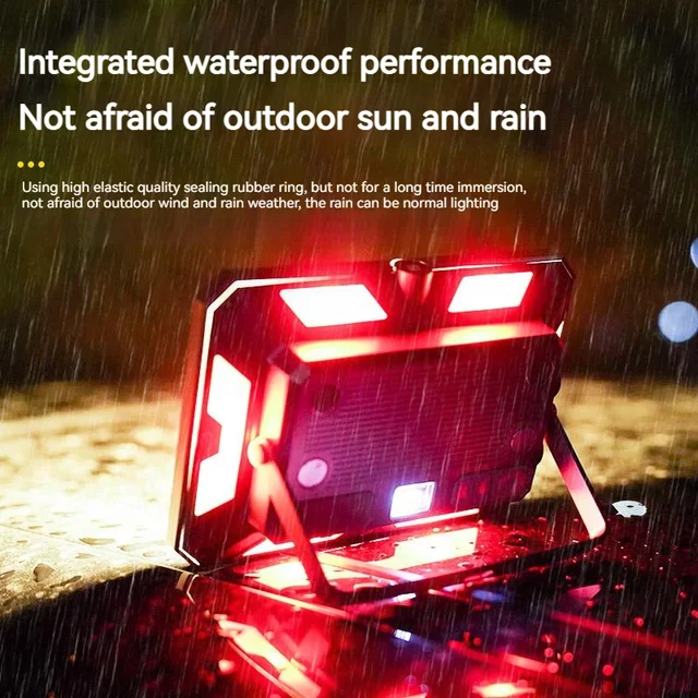 LED Camping tente lumière projecteur Rechargeable haute puissance éclairage de secours extérieur étanche Portable lampes de nuit suspendues 2