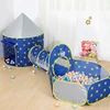 3 in 1 Portable Spaceship Tent Baby Tunnel Toy Tent Baby Balls Pool Wigwam for Children Campaign Tent Baby Playpen 2
