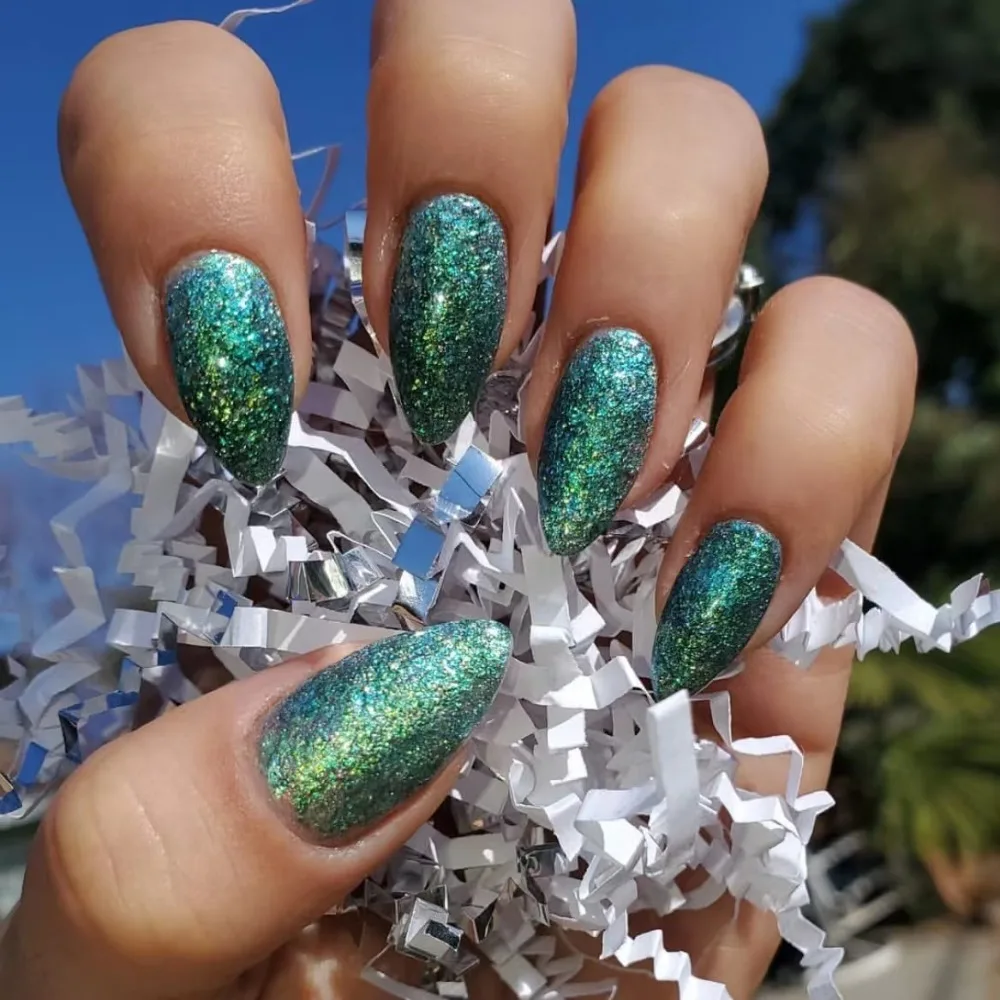 

Almond Christmas French Fake Nails Detachable Full Cover Wearable Manicure Nail Tips False Nail Girl