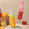 Squeezing Feeding Bottle Silicone Newborn Baby Training Rice Spoon Infant Cereal Food Supplement Feeder Safe Tableware Tools 1