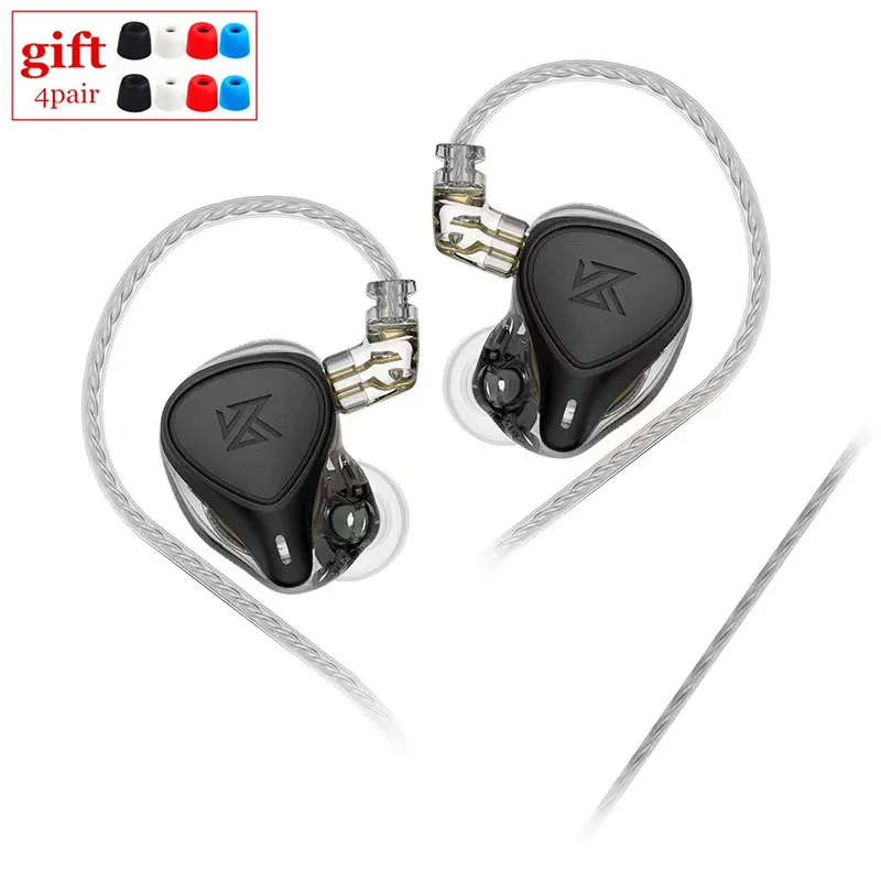 KZ ZEX Pro Electrostatic +Dynamic+Balanced Earphone Noice Cancelling Sport Game Detachable Cable In-Ear HIFI Headset KZ EDX ZAS wired earphones