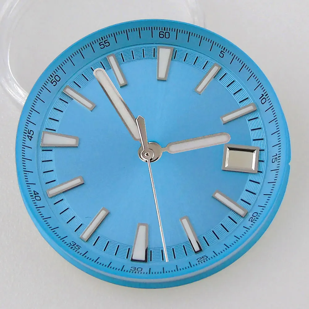 Enhanced Stainless Steel Watch Case with Sapphire Glass Back and Push-Pull Crown, 41MM
