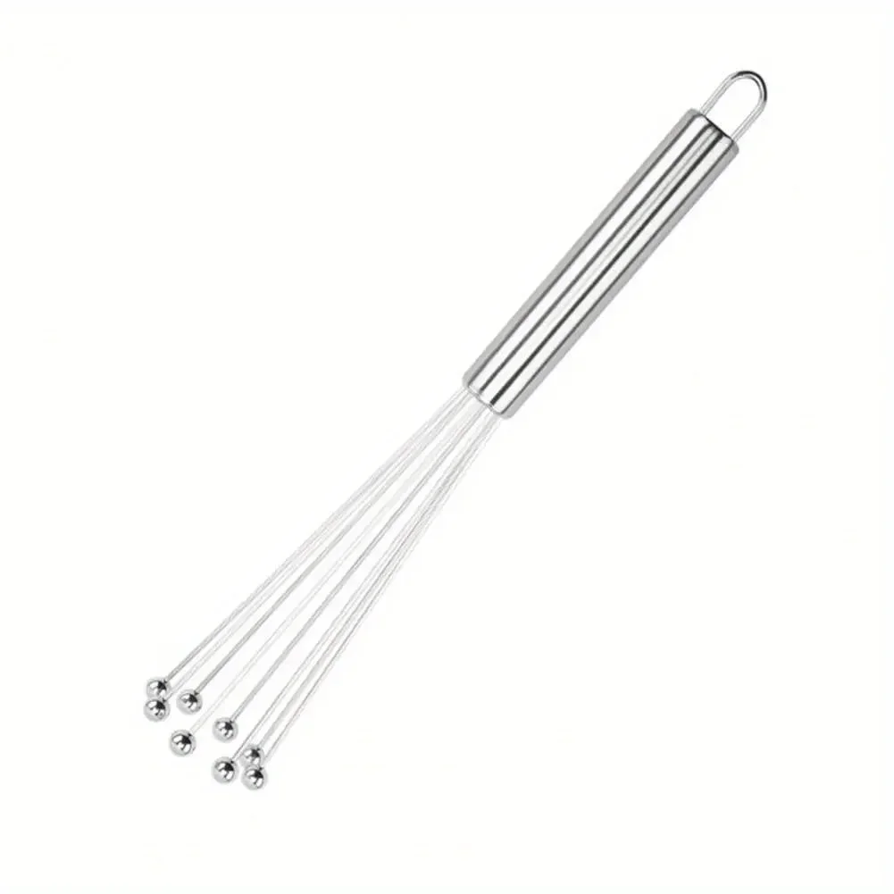 1PC Handheld Egg Beater Rust-proof Egg Wave Bead Whisk Set Handheld Cream Whisk Kitchen Baking Tools