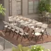 650 Weight Limit Heavy Duty Plastic Folding Chair with Reinfoced Steel Frame for Indoor and Outdoor, Wedding, Party, Restaurant 5