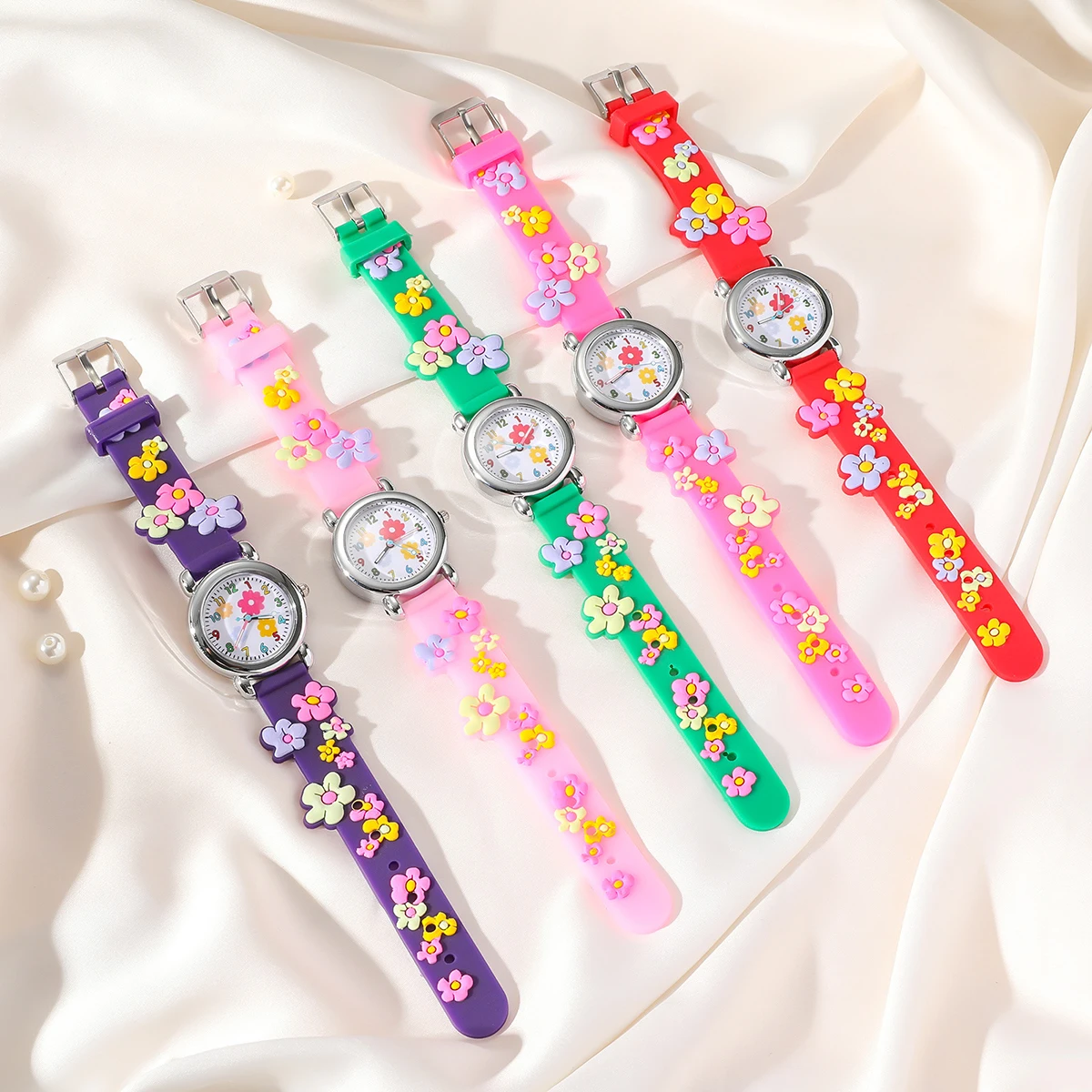CHILDRENS Watch Quartz 3D Pattern Plastic Strap