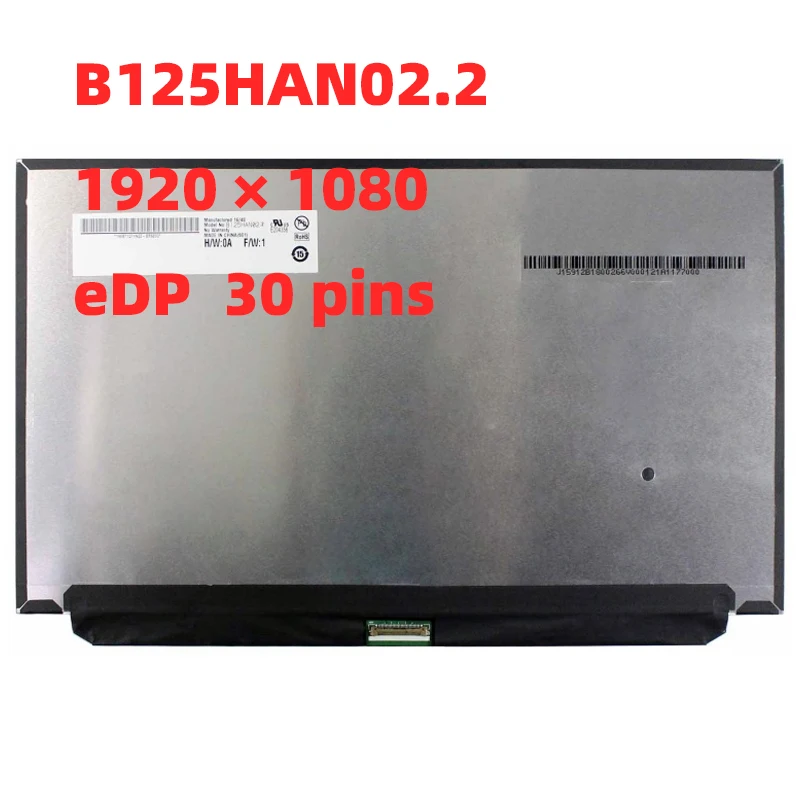 

For Lenovo X260 12.5 '' B125HAN02.2 N125HCE-GN1 FHD IPS Laptop lcd led screen 1920 * 1080 eDP 30pins