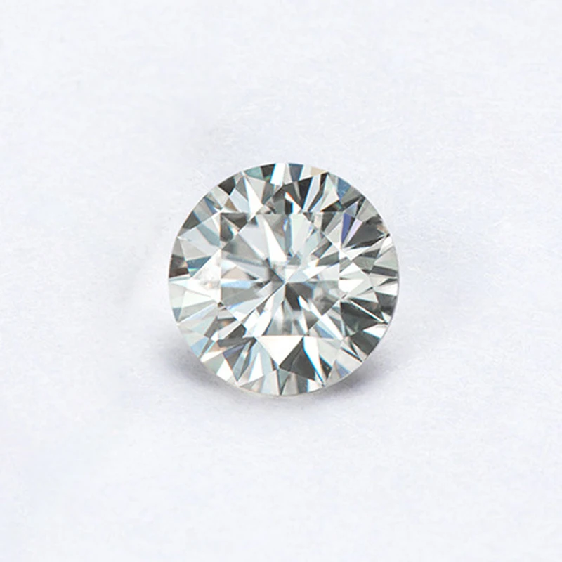 OEVAS Sparkling Real D Color 0.5 Carat 5mm Moissanite For Rings Earrings Pendant Bracelet Wholseale DIY Jewelry