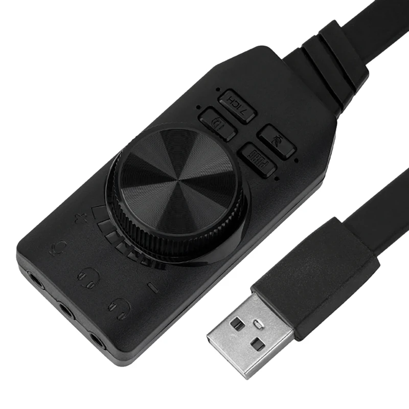

USB-адаптер звуковой карты 7,1 каналов 3,5 мм аудио интерфейс звуковая карта USB2.0 микрофон гарнитура компьютерная игровая звуковая карта