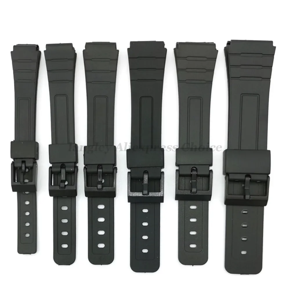 Silikon-Uhrenarmband für CASIO F91W W-800H 18 mm für W800H SGW400 F91W F84 F105/108 A158/168 AE1200/1300 Weiche Herren-Armbänder – Detail 2
