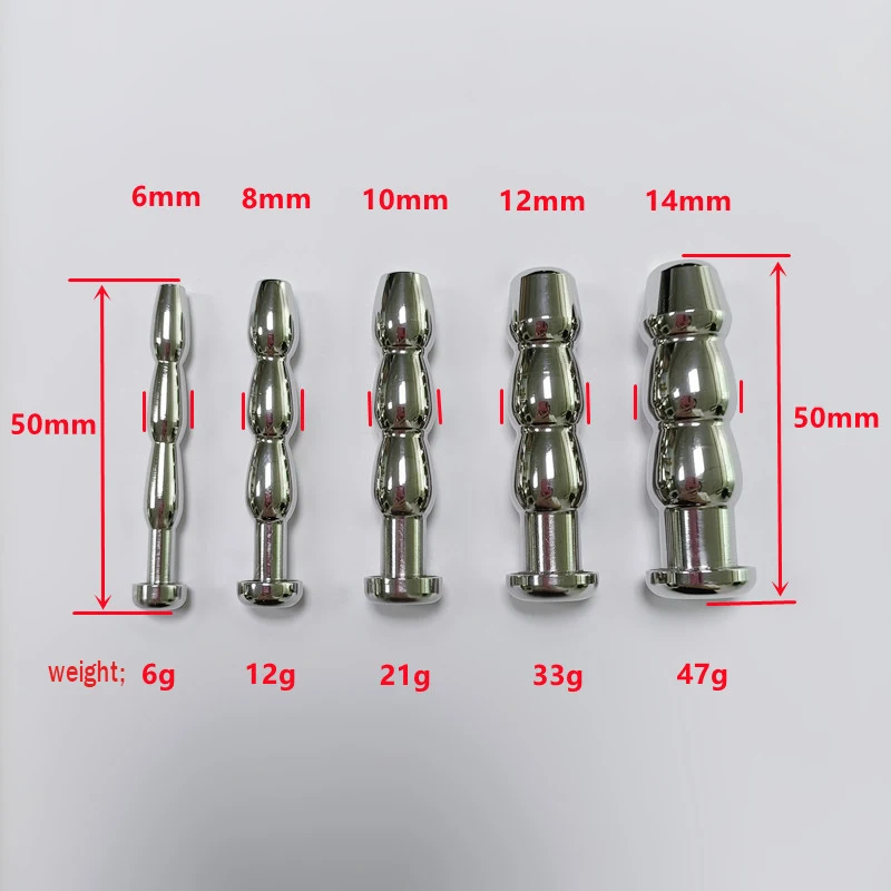 Metal Beads Urethral Toy Horse Eye Stimulation Penis Plug Urethral Dilator Catheter Sounding Rod Adult Sex Toys For Men Couple