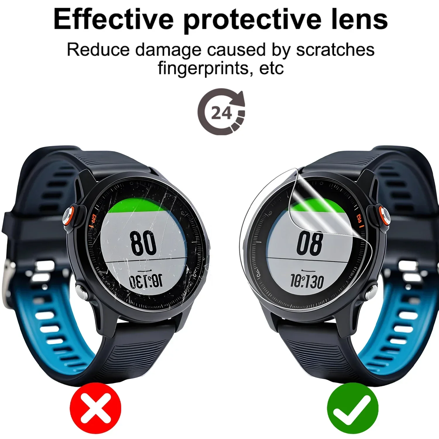 1-10Pcs Hydrogel Film For Garmin Approach S50 Screen Protector HD Clear Protective Cover Watch Films for Garmin S50 Accessories
