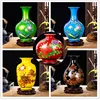 Chinese Style ceramics Vase Jingdezhen Black Porcelain Crystal Glaze Flower Vase Home decoration accessories Handmade Vases 3