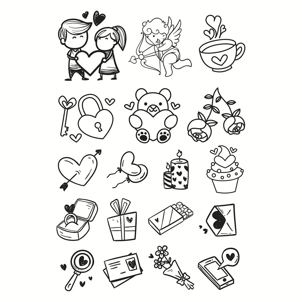 

Lovely Clear Stamps Seal for DIY Scrapbooking Card Transparent Stamps Making Photo Album Crafts Decoration New Stamps