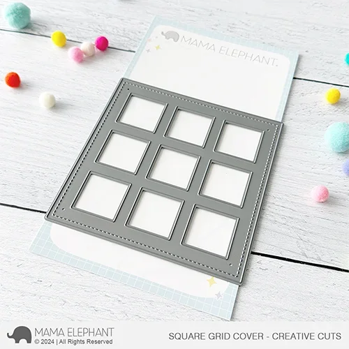 

SQUARE GRID COVER CREATIVE cutting data slimline essentials scrapbooking card stencil cut die for DIY handmade crafts