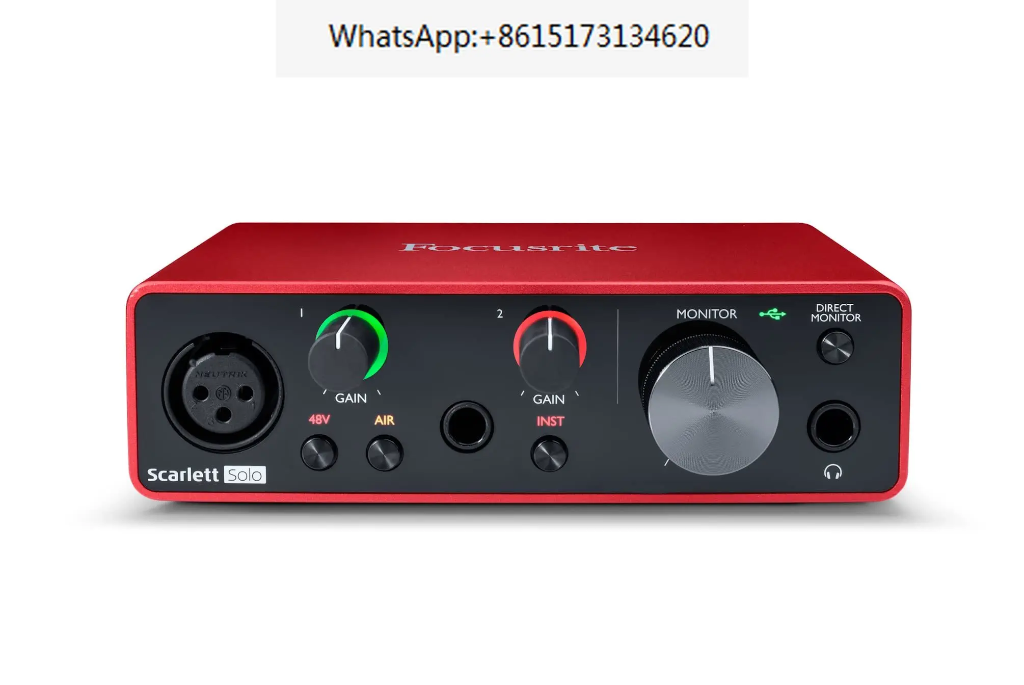 Focusrite Scarlett Solo Interfaccia Audio Usb Di Terza Generazione Per Il Chitarrista Vocalist Podcaster O Produttore