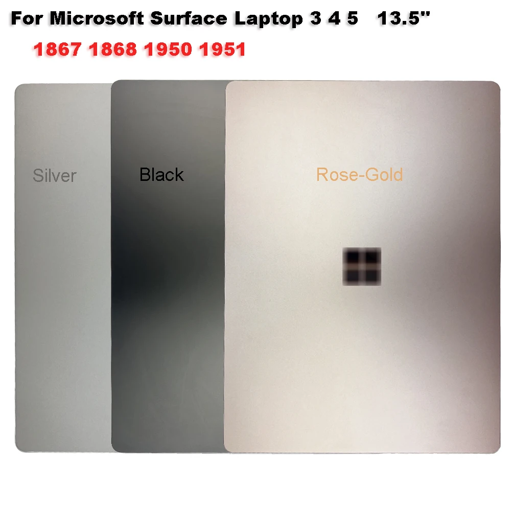 

Оригинальный чехол для Microsoft Surface Laptop 3 4 5 1867 1868 1950 1951 13,5 A, задняя крышка экрана Черного, серебристого, розового, золотого цветов