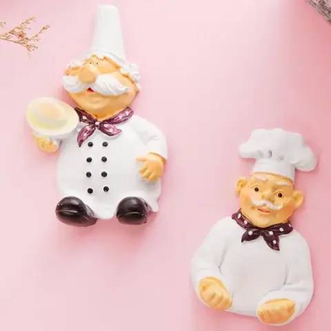 

1pc Cartoon Cook Chef Outlet Plug Holder Cord Storage Rack Decorative Wall Shelf Key Holder Shelves Kitchen Hook