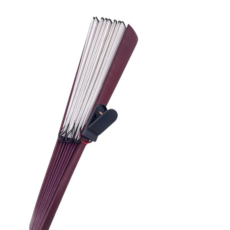 Glow Folding Led Fan Dancing Light Fan Night Show Halloween Christmas Rave Festival Accessories Glow In The Dark Party Supplies