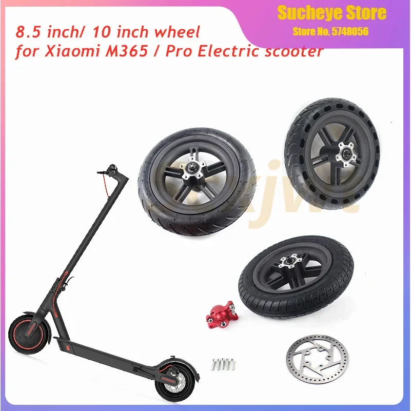 Upgrade 8.5'' 10'' Wheel for Xiaomi Mijia M365 Electric Scooter Rear Tires 8 1/2x2 Solid Tyres 10 Inch Air Rim