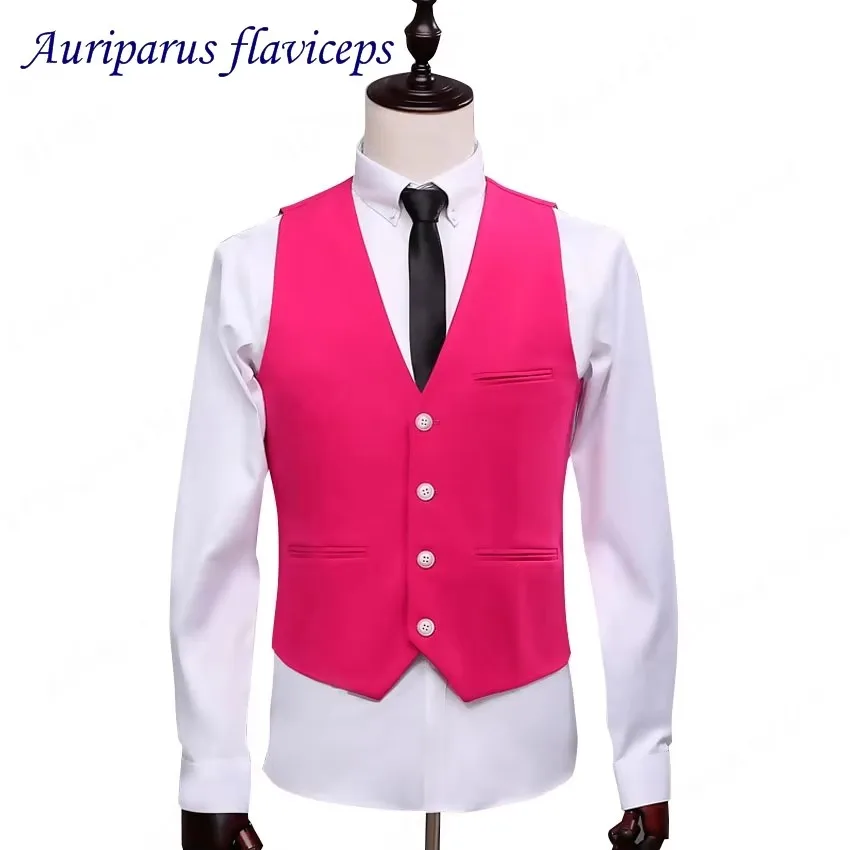 New One Button Rose Man Suit single Breasted Wedding Groom Suit Dinner Groom Business affairs Tuxedos England Suits