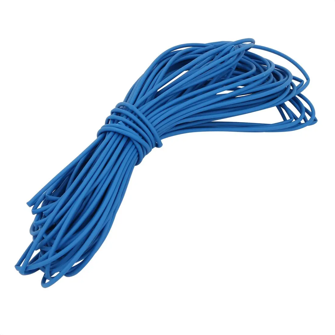 

Keszoox Heat Shrinkable Tube 0.6mm Inner Dia Blue Wire Wrap Cable Sleeve 10 Meters Long