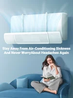 Déflecteur de vent réglable et extensible sans perçage pour climatiseur, anti-courant direct, avec protection anti-poussière pour climatiseur domestique 1