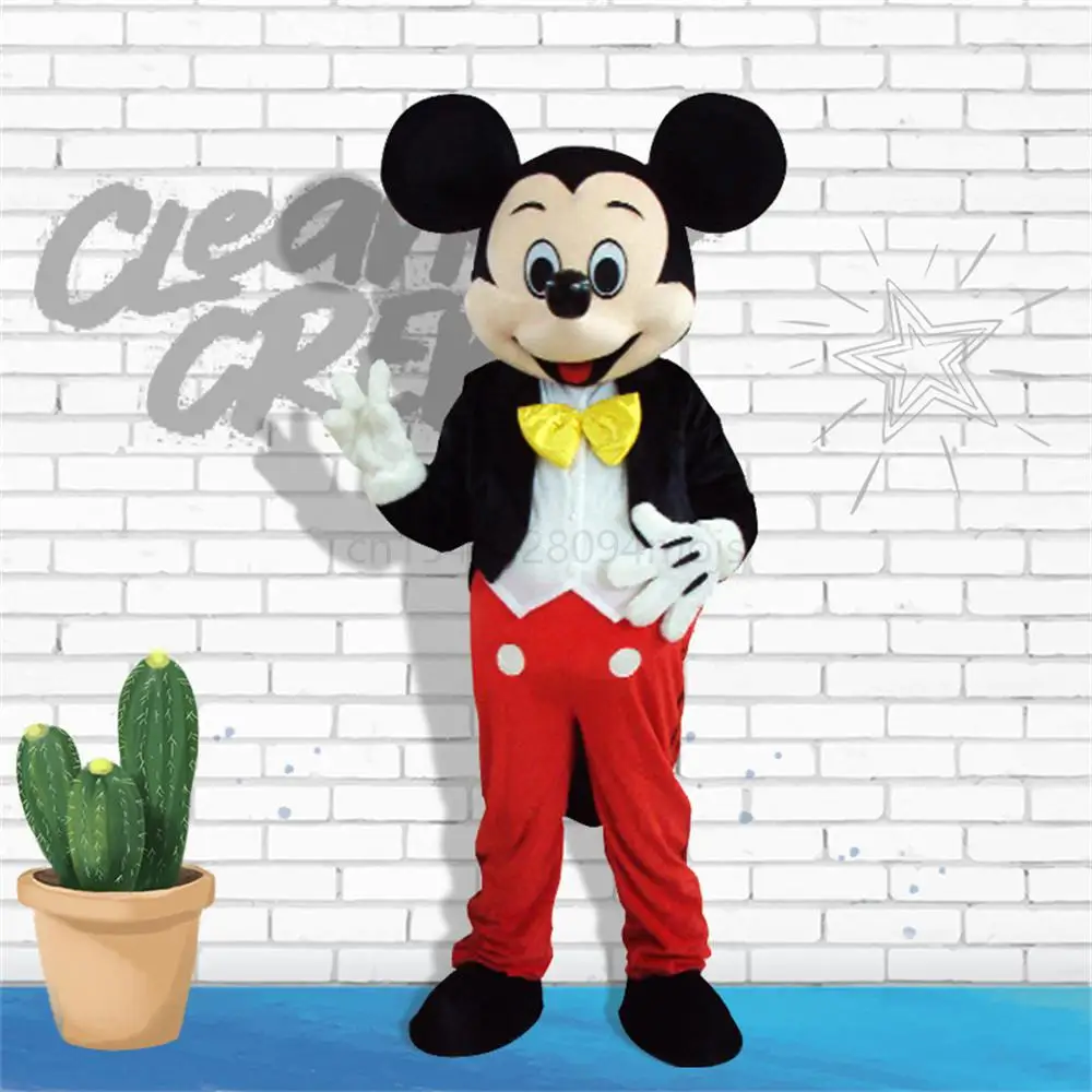 Disney Mickey Mouse Mascot Costume Halloween Party Game Fancy Dress Adults Suits 