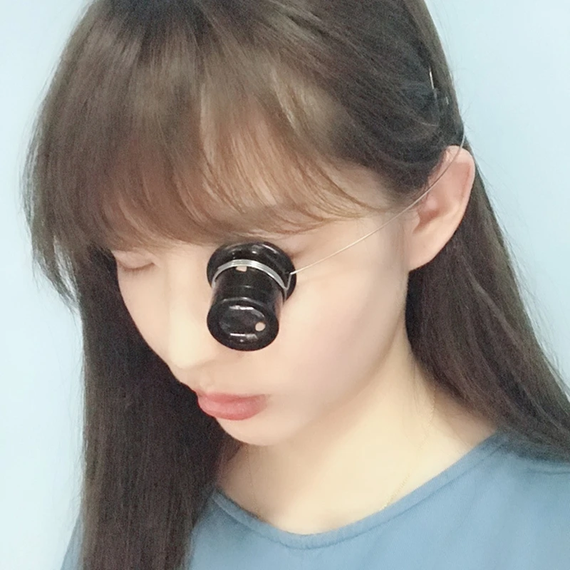 Jewelers Eye Loupe Loop Magnifier Glass for Watchmakers Repair Eye Loupe Glass Tools 5X/10X/15X/20X Optional jewelry magnifier,jeweler repair magnifier,jewelry magnifying glass,magnifying glass,soldering magnifier,soldering repair magnifier,watch repair tool