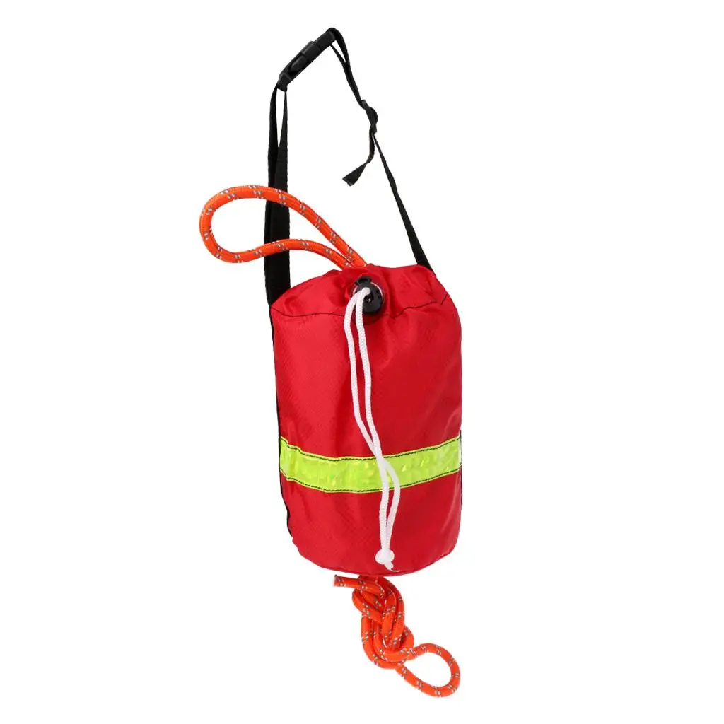 Rescue Throw Line Bag with Polypropylene Rope Reflective Safety for Boat Kayak Water Activities