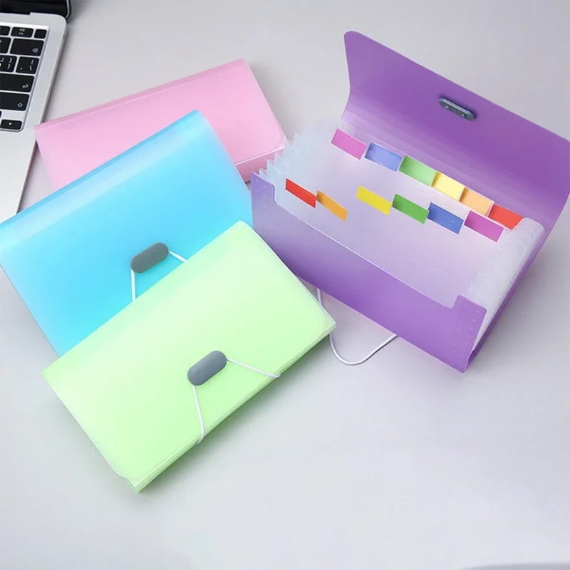 File Folder A6 Expanding Buckle Wallet Organ Bag Documents Organizer Pouch Bill Family School Office Binder
