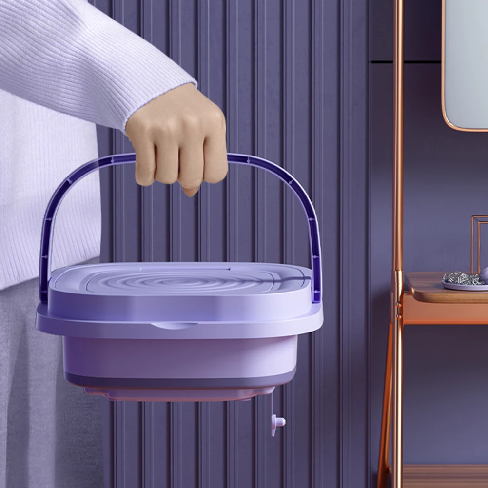 Amazon Purple Portable Washing Machine Bucket Washing Mini Washing