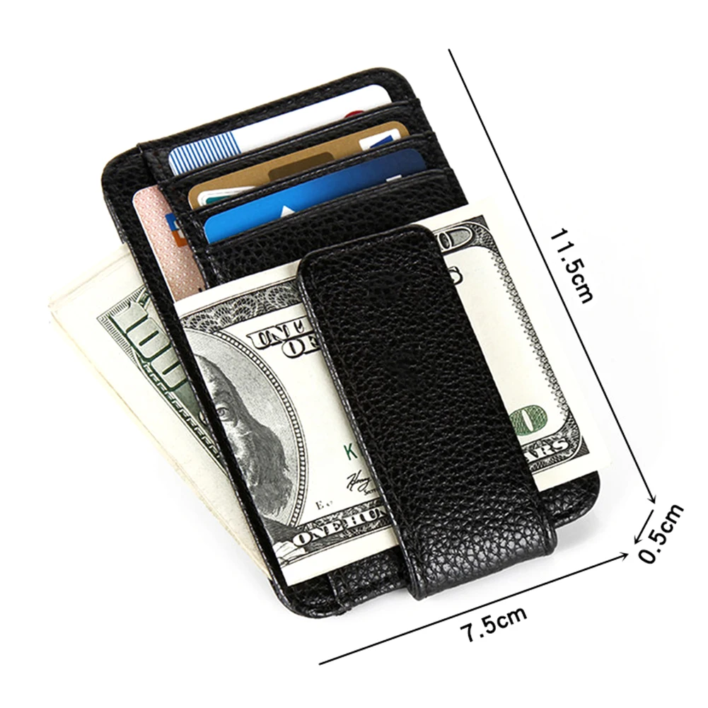 PU Men Wallet Card Holders Purse Men Business Slim Thin Multi-Layer Design Wallet Credit Cardholder Money Case Note Holder