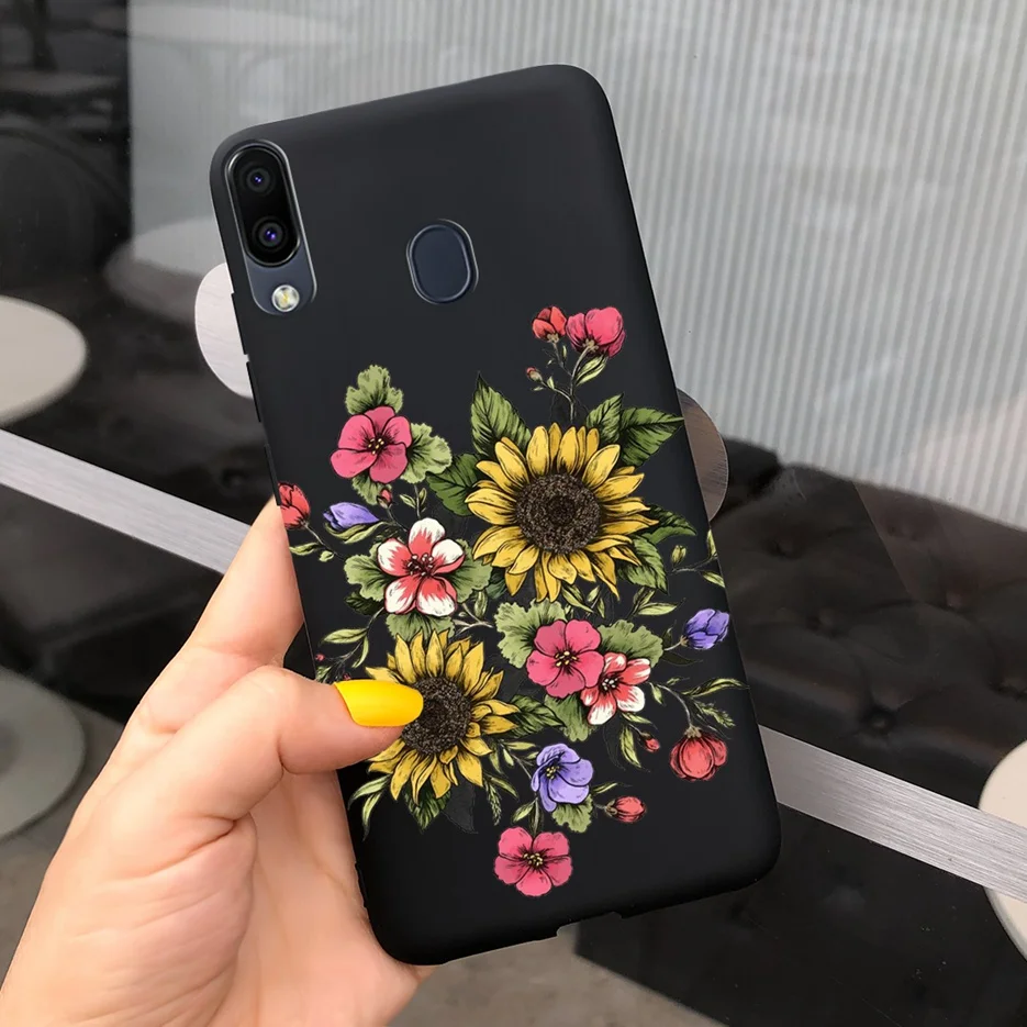 Stylish Cartoon Sunflower Soft Silicone Phone Back Cover
